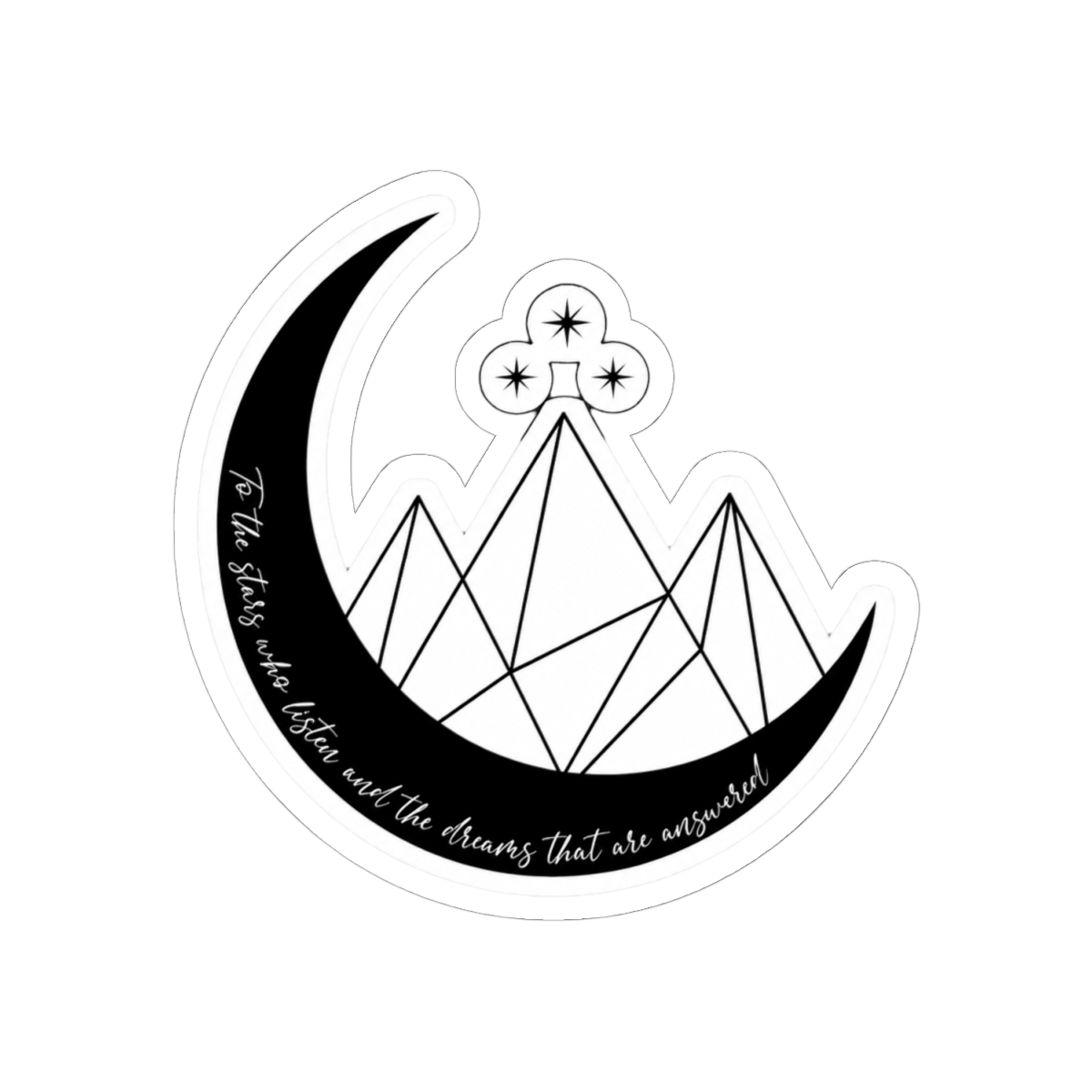 Night Court Insignia and Quote: To the stars who listen ACOTAR | Sarah J. Maas / ACOTAR - alternate angle 1, merchandise