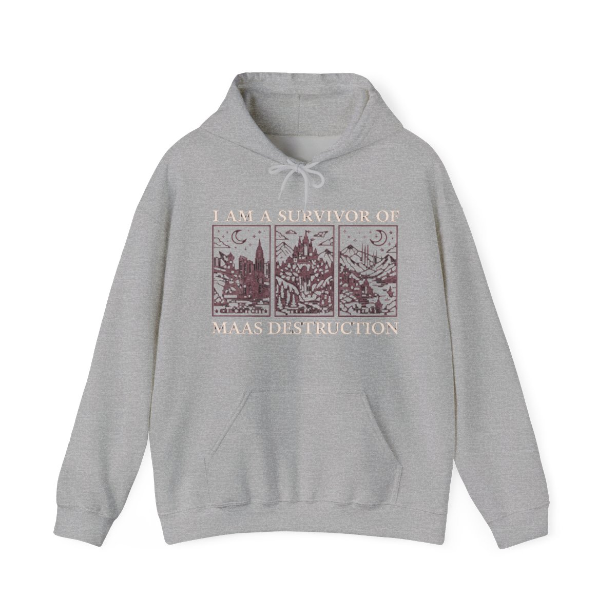 CANADA SJM Books Hoodie: ACOTAR Hoodies for Romantasy Readers, Maas Destruction Hooded Sweater, Cozy Reading Hoodie | Sarah J. Maas / ACOTAR - Official Hoodies merchandise