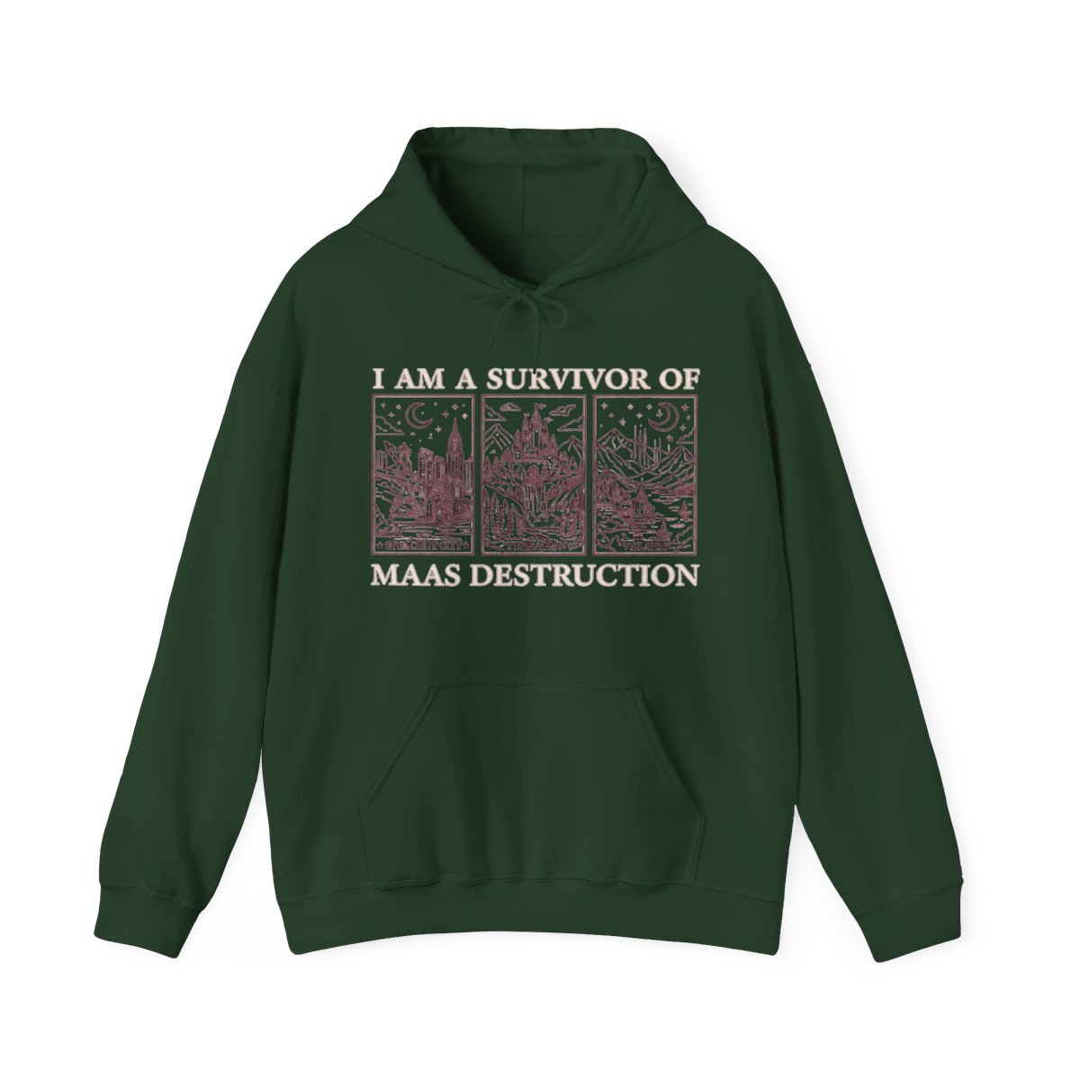 CANADA SJM Books Hoodie: ACOTAR Hoodies for Romantasy Readers, Maas Destruction Hooded Sweater, Cozy Reading Hoodie | Sarah J. Maas / ACOTAR - alternate angle 5, merchandise