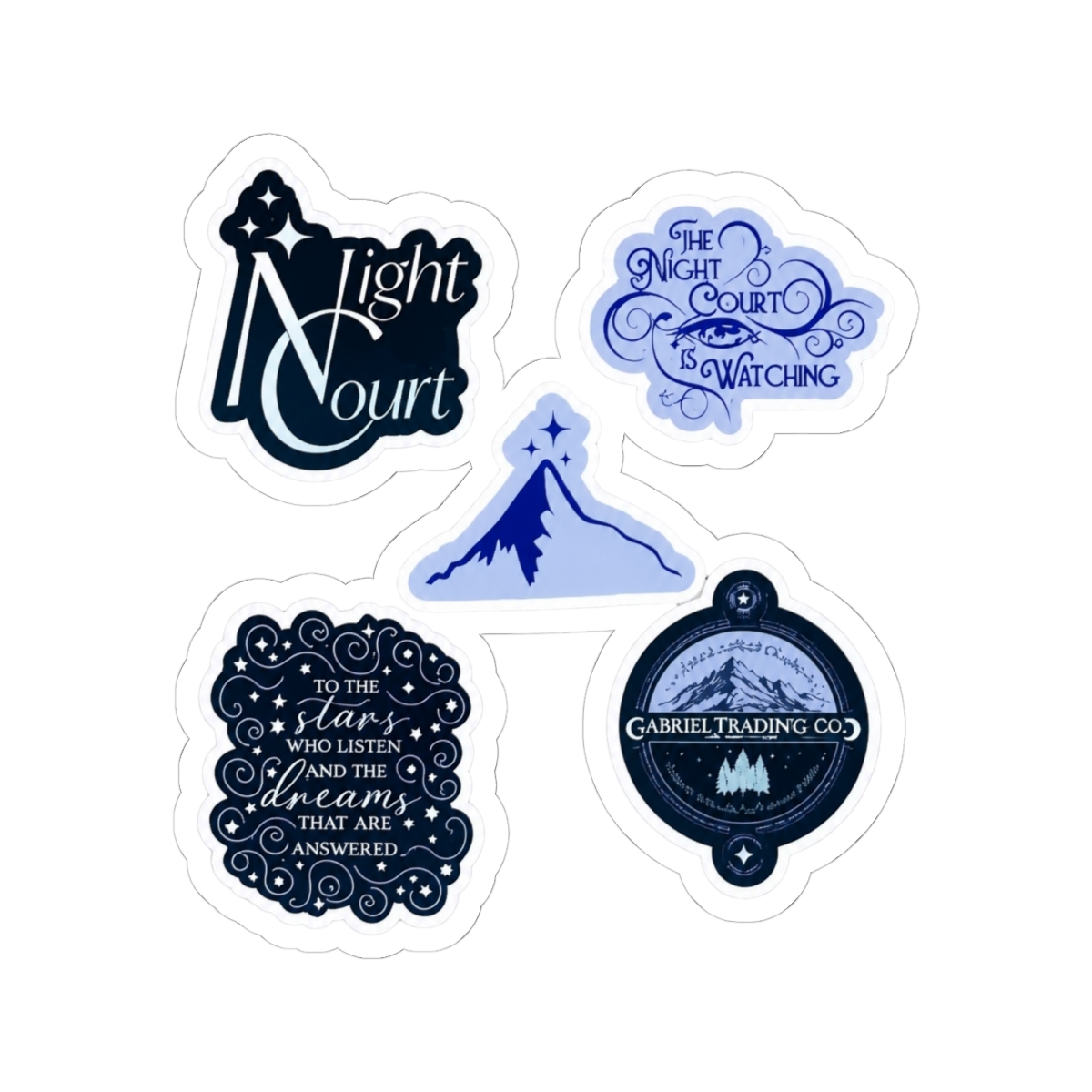 A Court Of Thorns And Roses Night Court Sticker Pack | Sarah J. Maas / ACOTAR